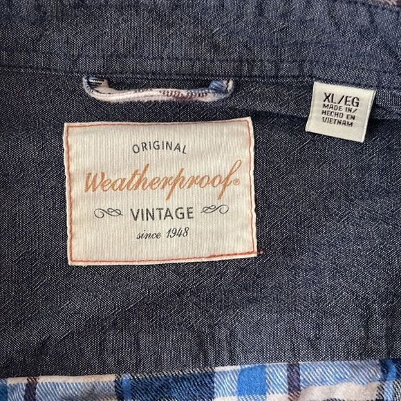 Weatherproof Original Vintage Flannel button up shirt.  Size XL. - Picture 3 of 5